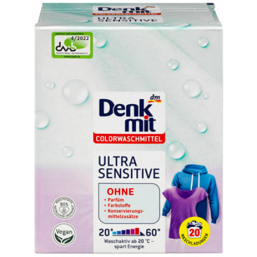 Порошок для прання Denkmit Color Ultra Sensitive 1,35 кг 20 прань